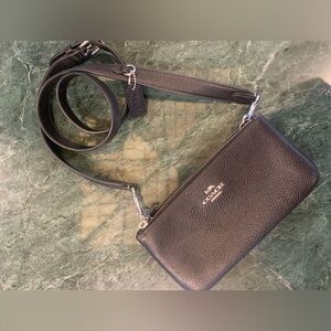 authentic COACH Double Zip Crossbody